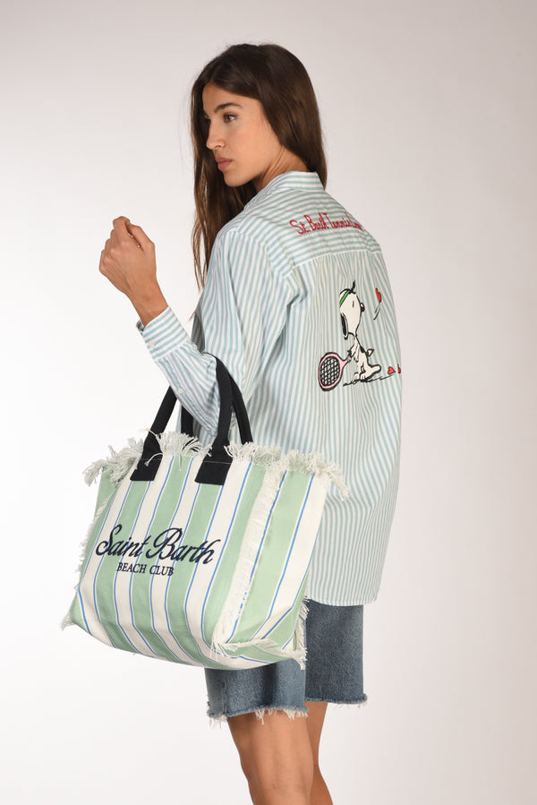 Mc2 Saint Barth Borsa Vanity Blu/bianco/verde Donna