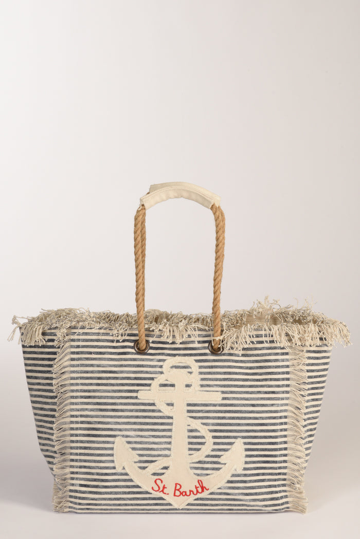 Mc2 Saint Barth Borsa Beach Bag Blu/bianco Donna - 1