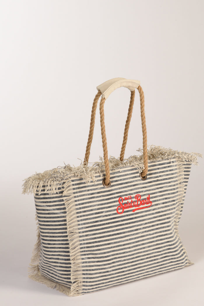 Mc2 Saint Barth Borsa Beach Bag Blu/bianco Donna - 4