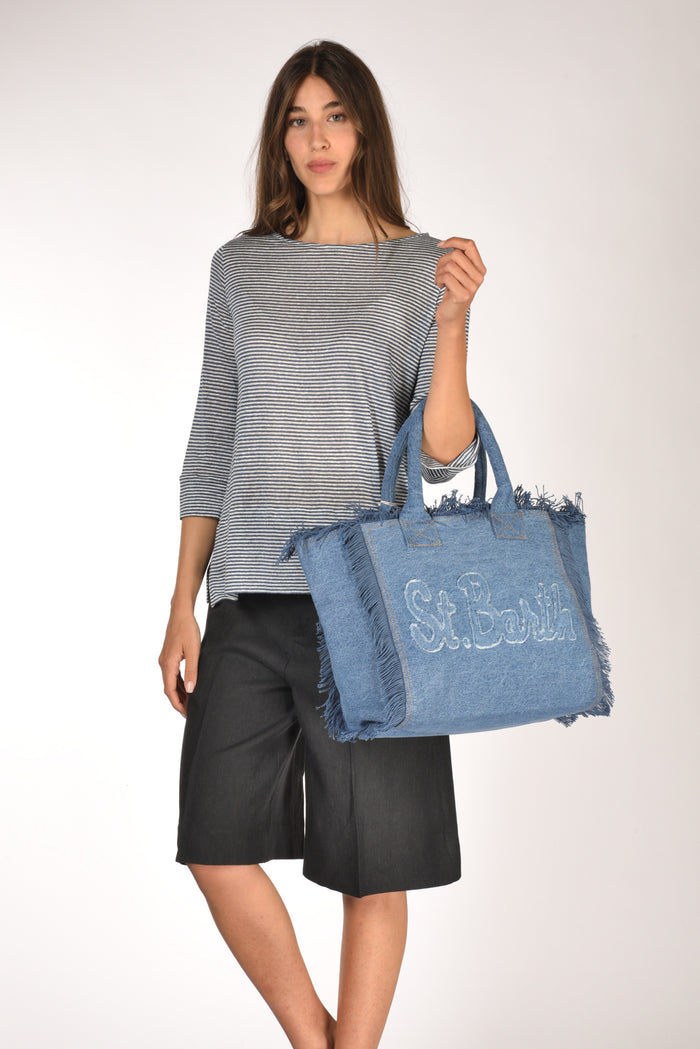 Mc2 Saint Barth Borsa Vanity Blu Donna - 2