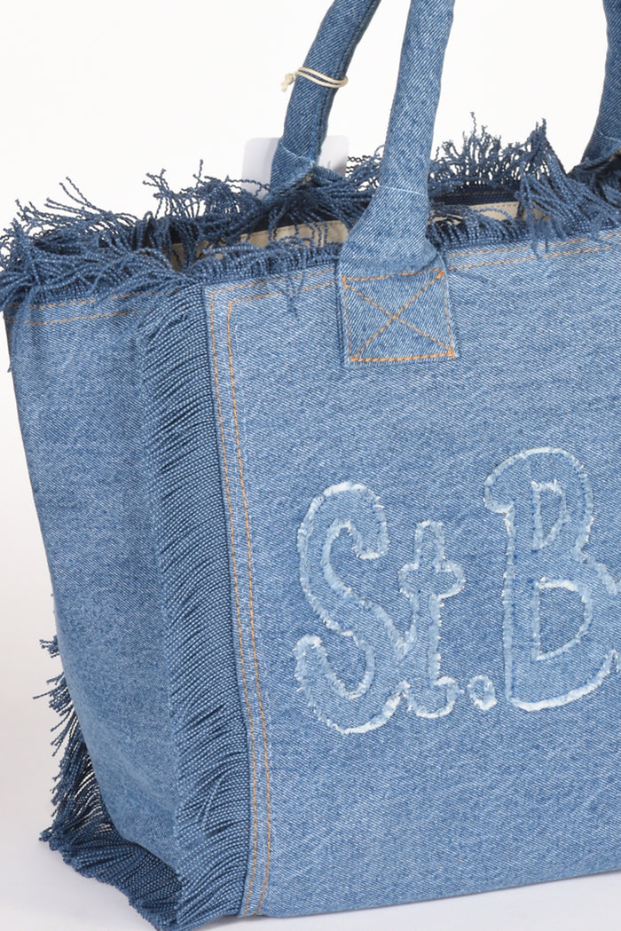 Mc2 Saint Barth Borsa Vanity Blu Donna - 4