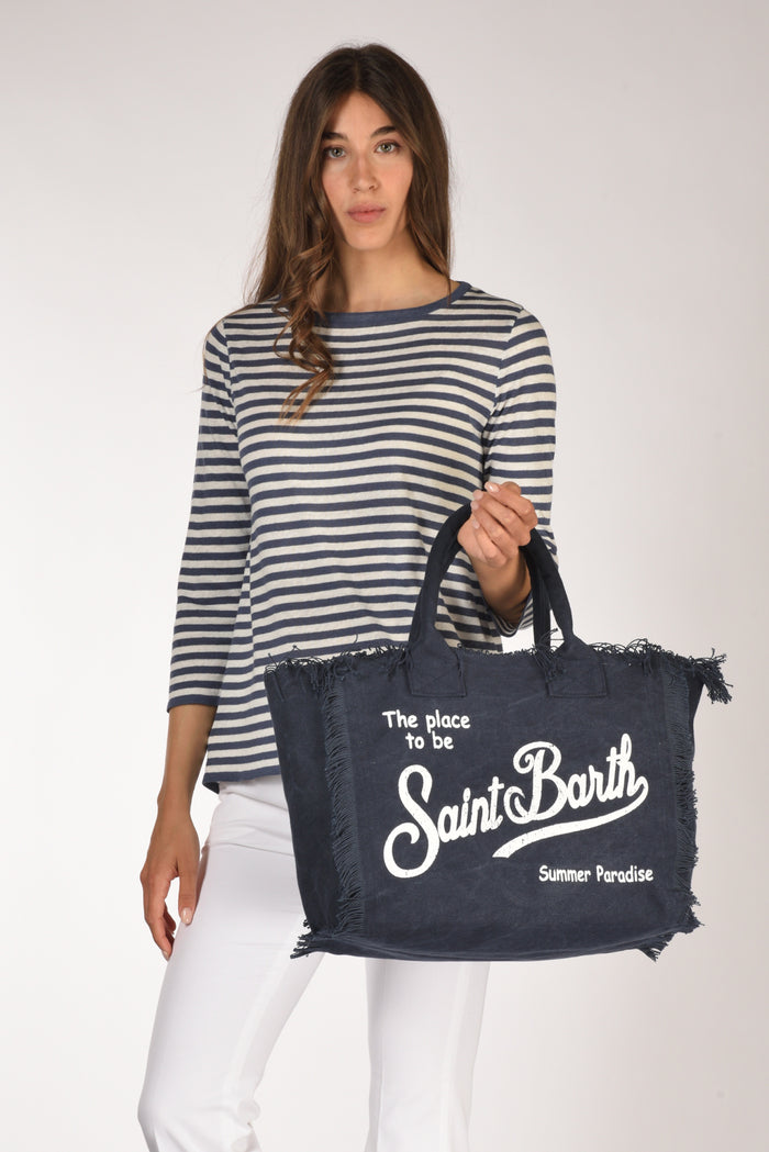 Mc2 Saint Barth Borsa Vanity Blu Donna - 2