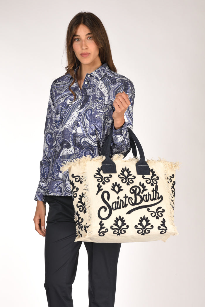 Mc2 Saint Barth Borsa Vanity Bianco/blu Donna - 2