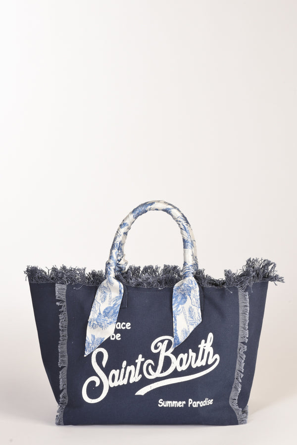 Mc2 Saint Barth Borsa Vanity Blu/bianco Donna