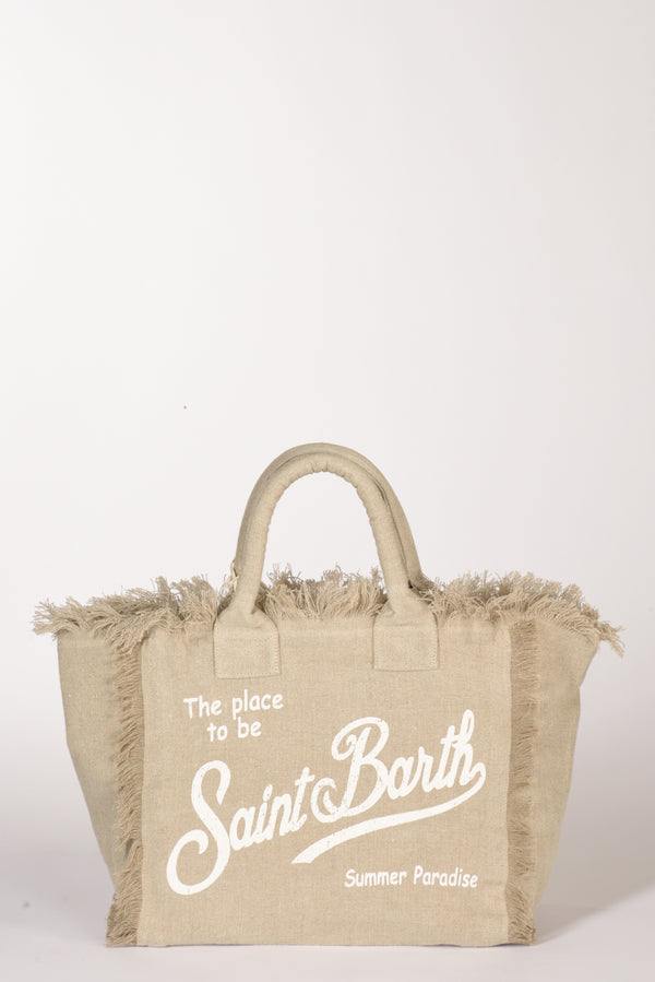 Mc2 Saint Barth Borsa Vanity Beige/bianco Donna