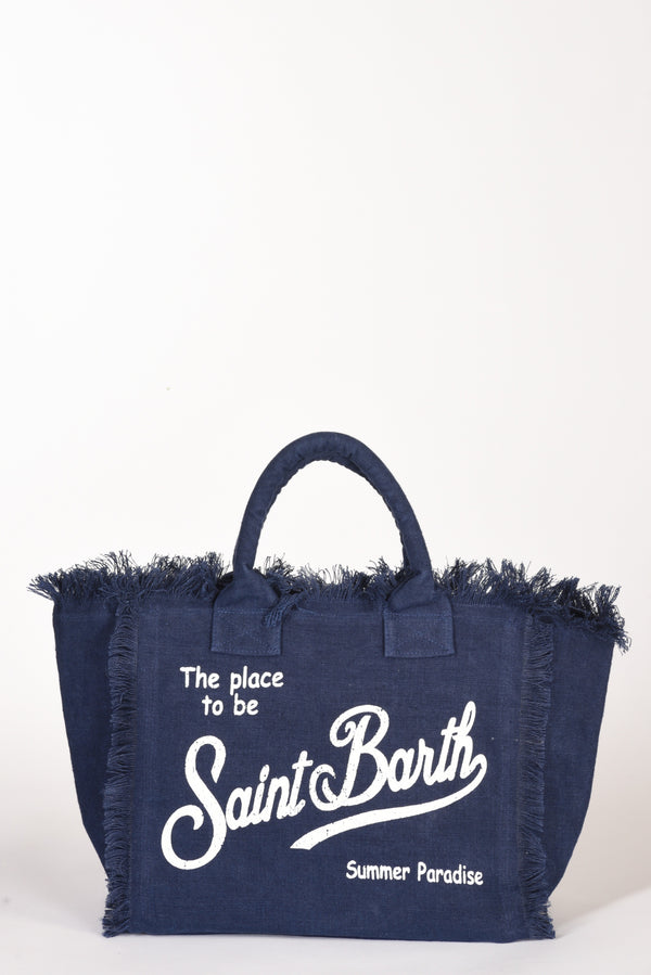 Mc2 Saint Barth Borsa Vanity Blu Donna