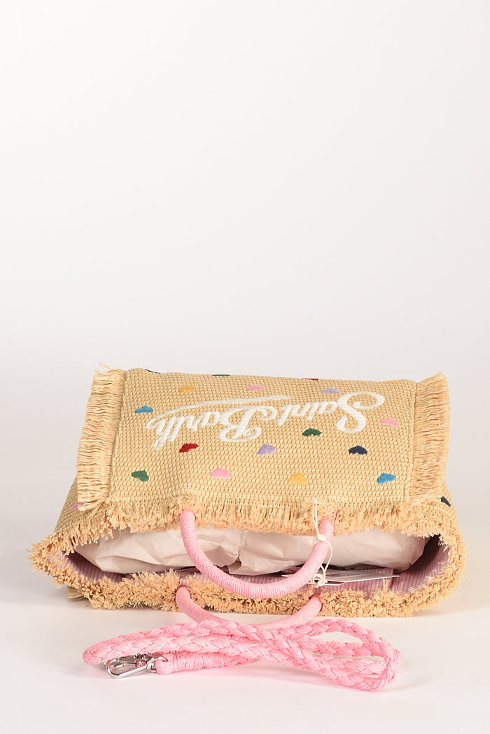 Mc2 Saint Barth Borsa Colette Beige/rosa/multicolor Donna - 4