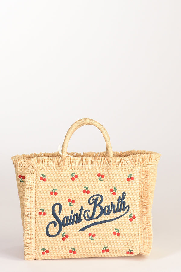 Mc2 Saint Barth Borsa Colette Beige/rosso/verde Donna