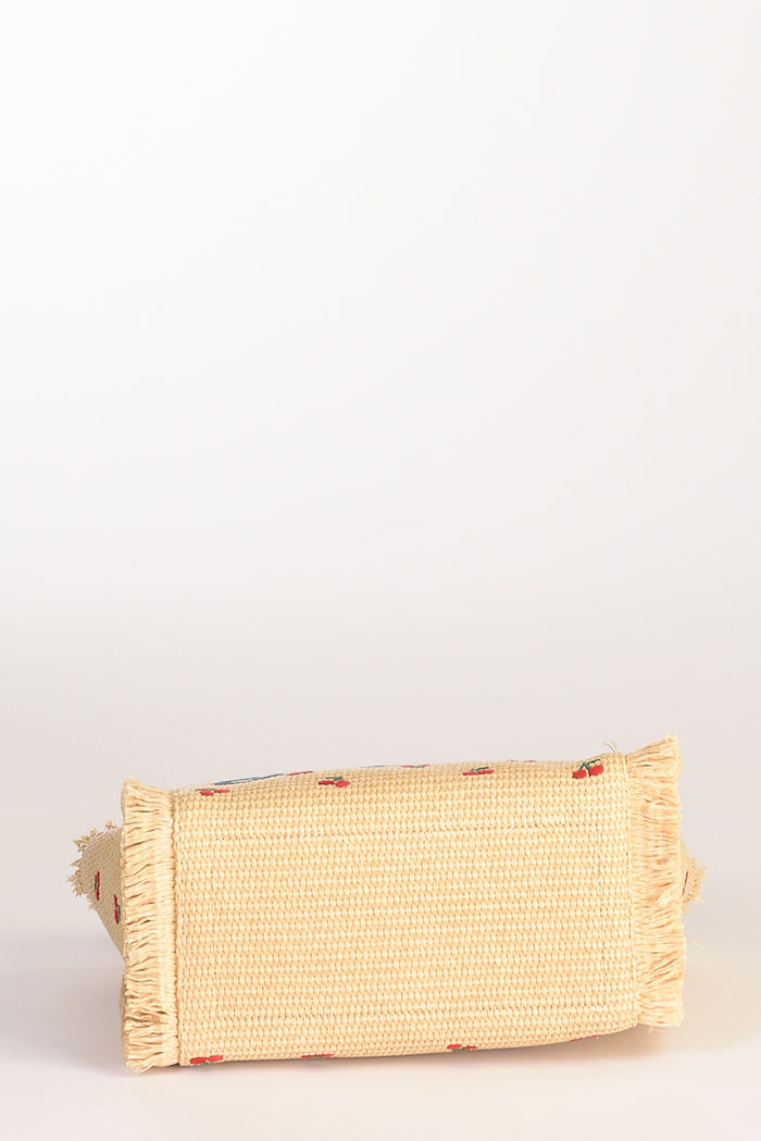 Mc2 Saint Barth Borsa Colette Beige/rosso/verde Donna - 5