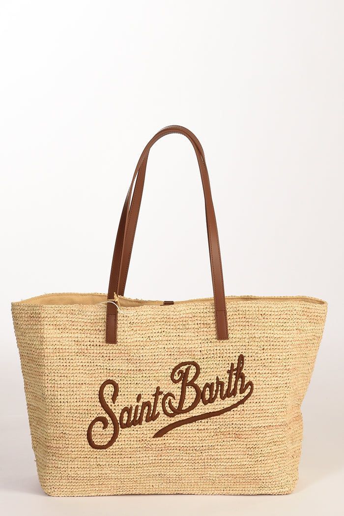 Mc2 Saint Barth Borsa Raffia Beige Chiaro/beige Donna - 1