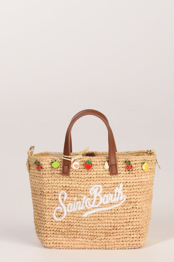 Mc2 Saint Barth Borsa Raffia Beige Chiaro/beige Donna
