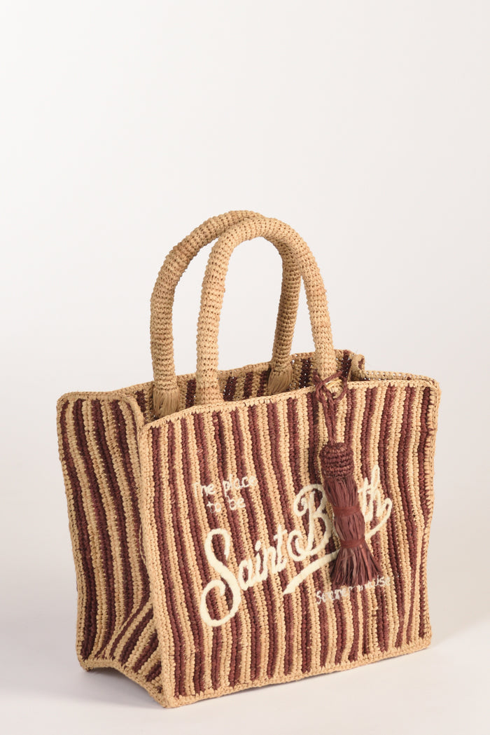 Mc2 Saint Barth Borsa Colette Marrone/beige Donna - 2