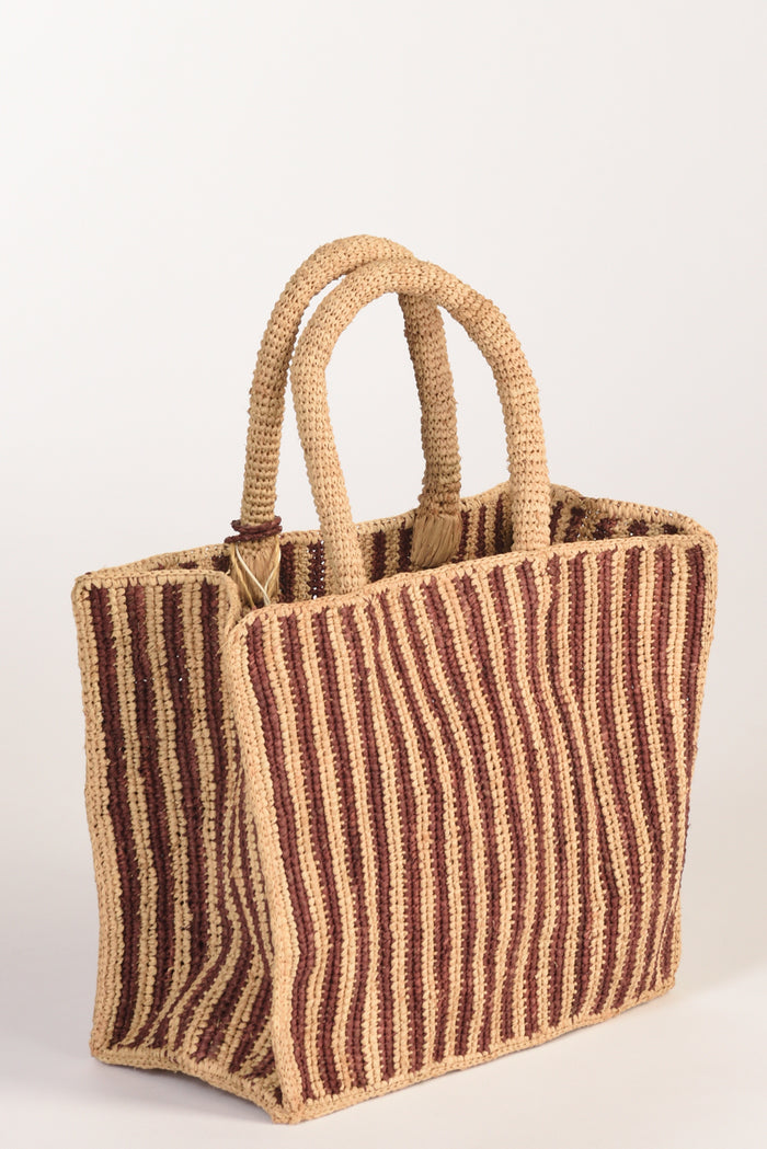 Mc2 Saint Barth Borsa Colette Marrone/beige Donna - 4