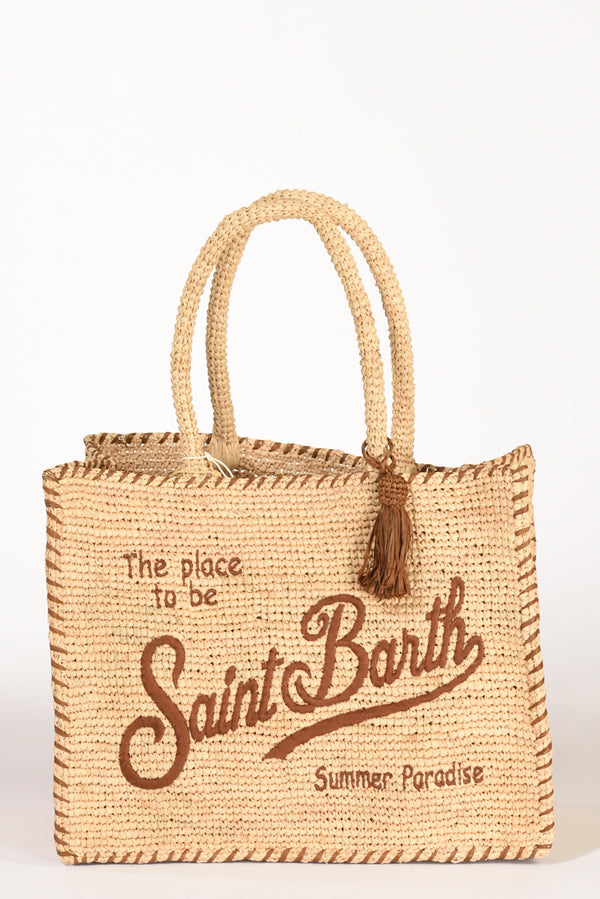 Mc2 Saint Barth Borsa Vanity Beige/marrone Donna