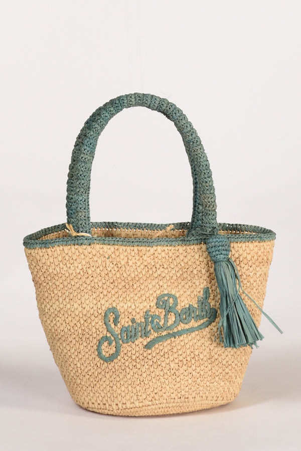 Mc2 Saint Barth Borsa Marcy Beige/azzurro Donna