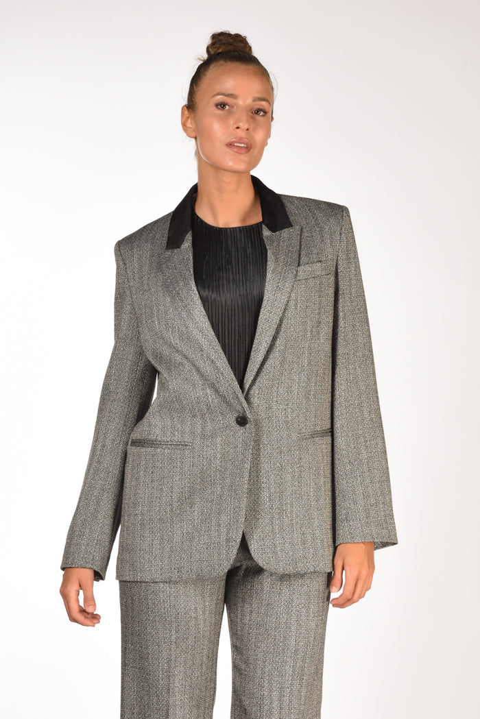 Forte Forte Blazer Chevron Bianco/nero Donna - 2