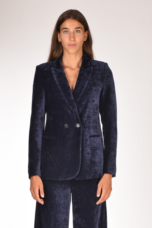 Forte Forte Blazer Blu Donna-2