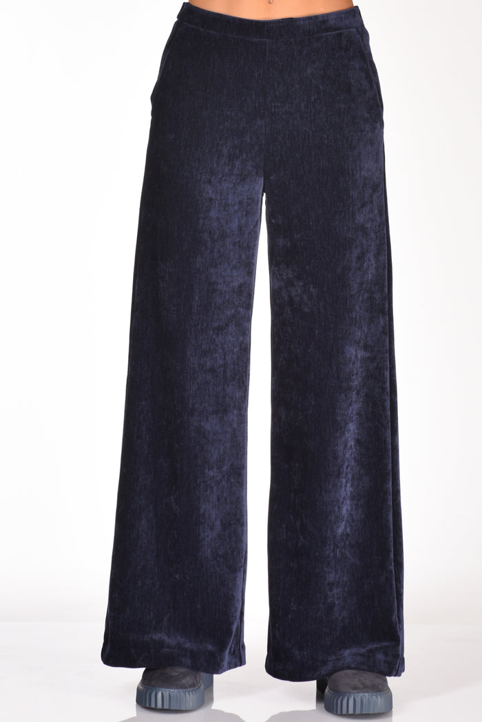 Forte Forte Pantalone Velvet Blu Donna - 3