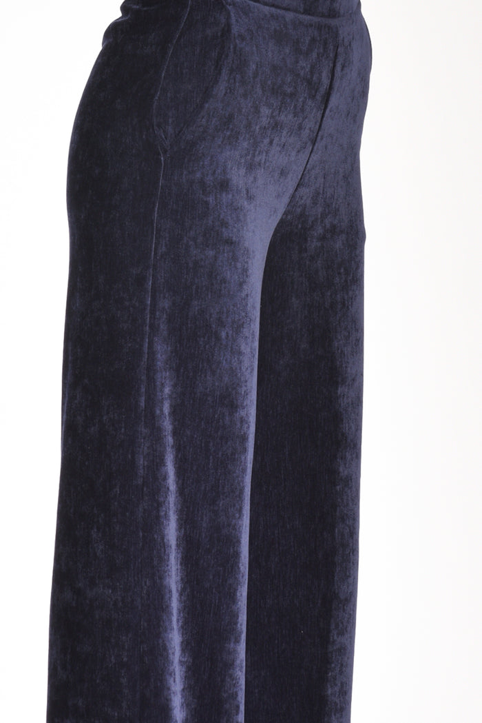 Forte Forte Pantalone Velvet Blu Donna - 5