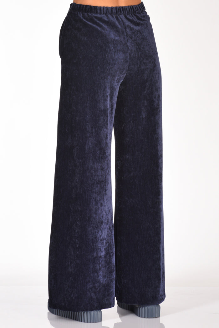 Forte Forte Pantalone Velvet Blu Donna - 6