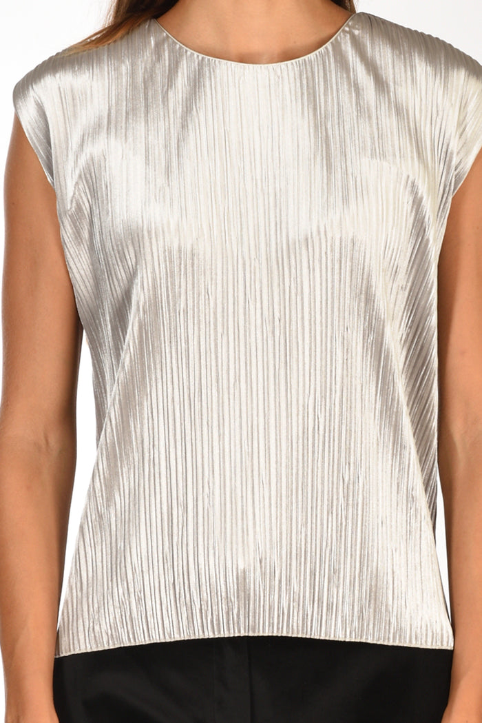 Forte Forte Top Velvet Grigio Donna - 3