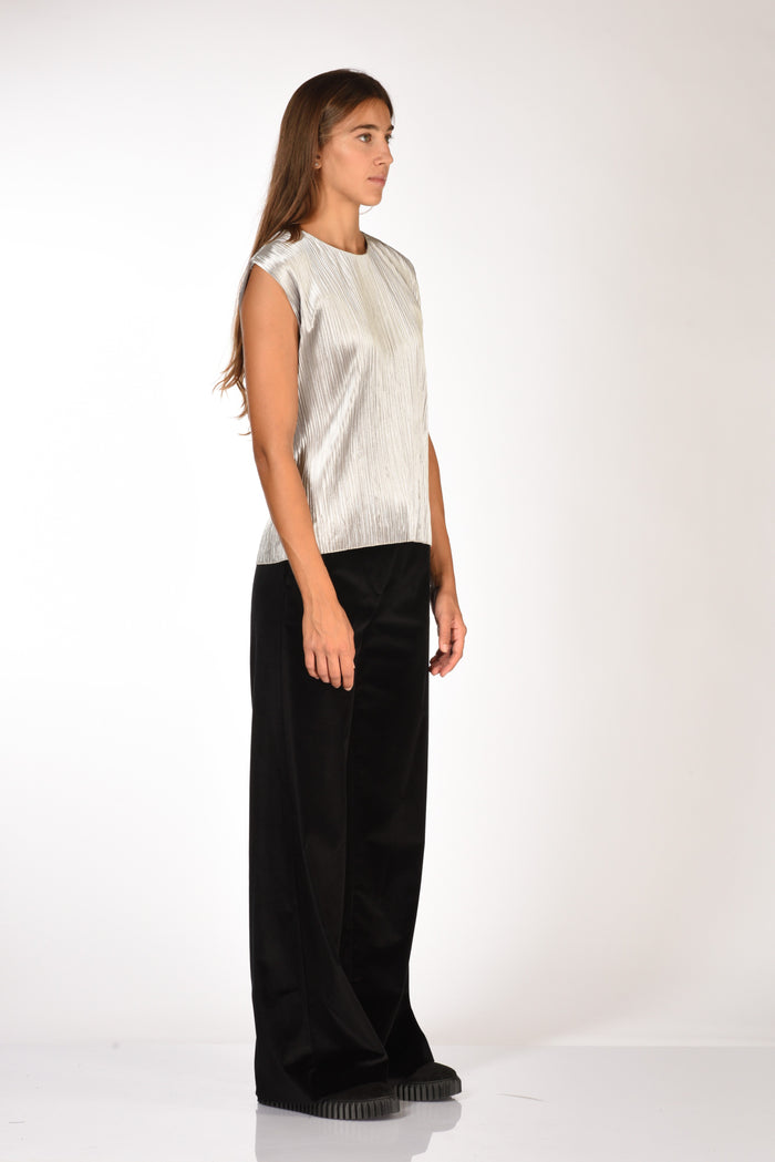 Forte Forte Top Velvet Grigio Donna - 4