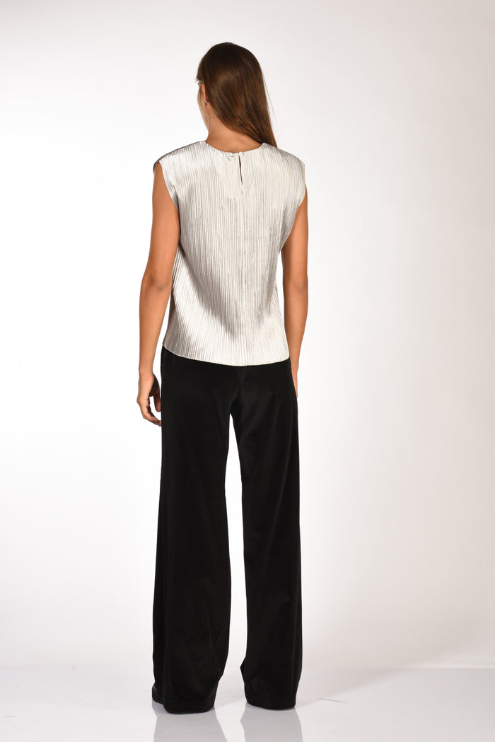 Forte Forte Top Velvet Grigio Donna - 5