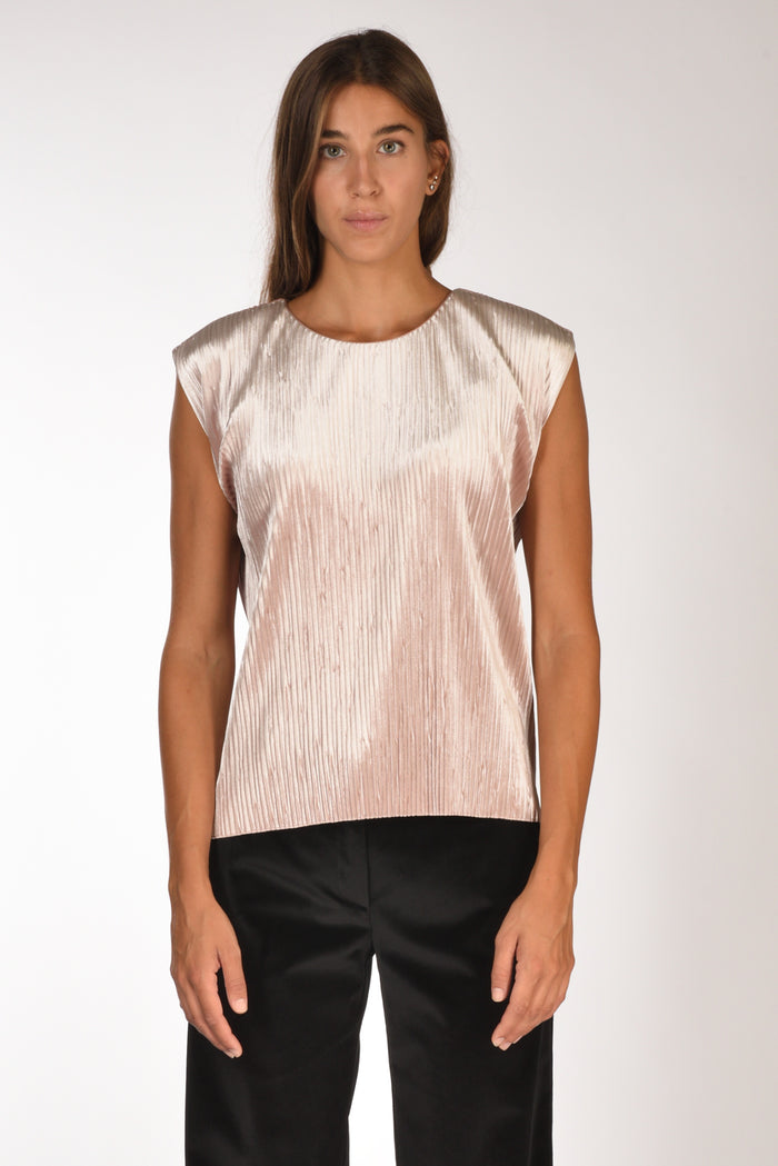 Forte Forte Top Velvet Rosa Donna - 2