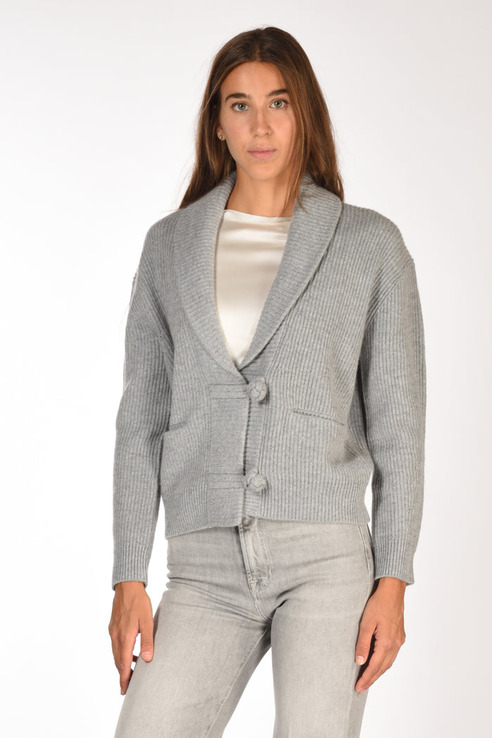 Forte Forte Maglia Cardigan Grigio Donna - 1
