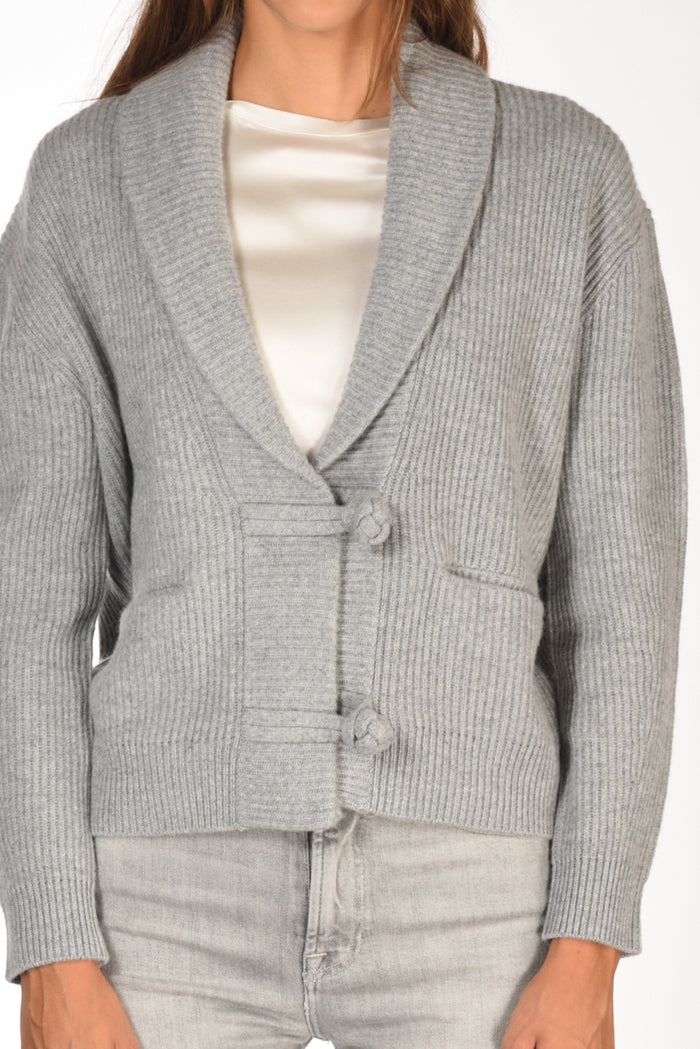 Forte Forte Maglia Cardigan Grigio Donna - 3