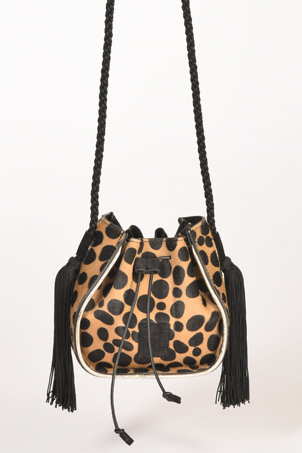 Forte Forte Borsa My Pepita Beige/nero Donna