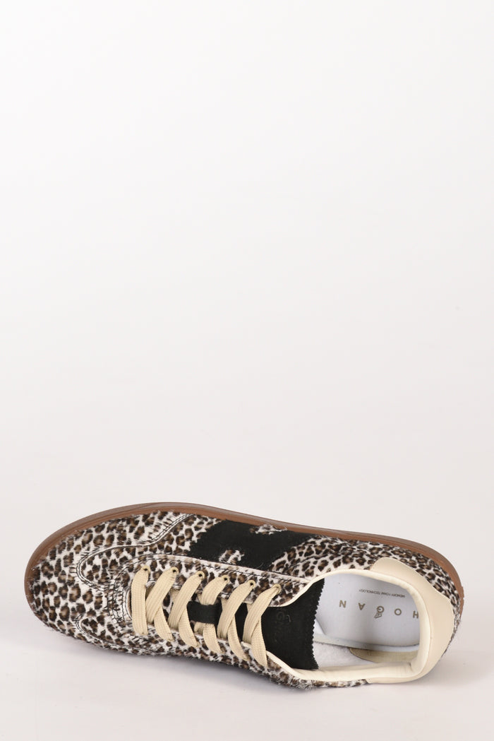 Hogan Sneakers Cool Beige/nero Donna - 4
