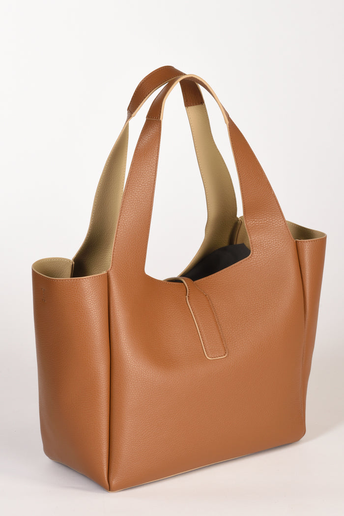 Hogan Shopping Bag H01x Beige Cuoio Donna - 4