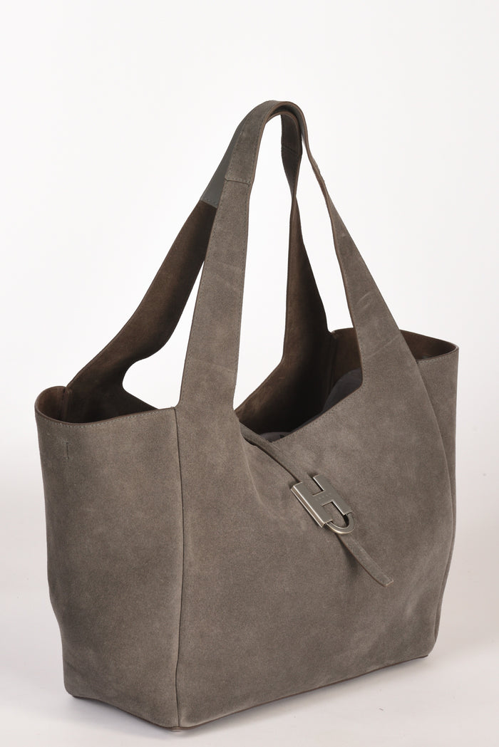 Hogan Shopping Bag H01x Grigio Donna - 4
