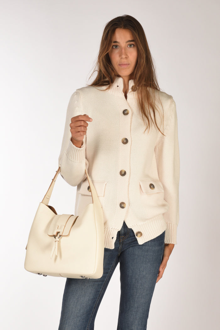 Hogan Hobo H01x Bianco Naturale Donna - 1