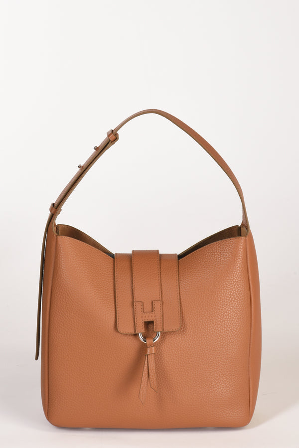 Hogan Hobo H01x Beige Cuoio Donna
