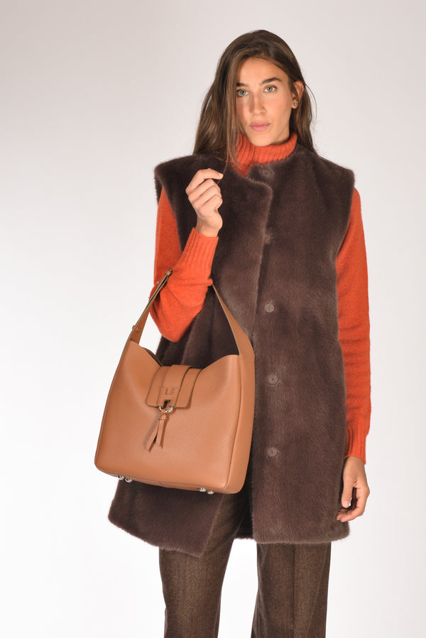 Hogan Hobo H01x Beige Cuoio Donna-2