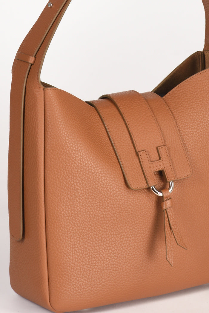 Hogan Hobo H01x Beige Cuoio Donna - 4