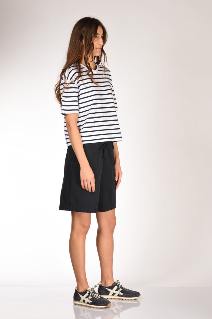 Allude Maglia Rigata Bianco/blu Donna - 4