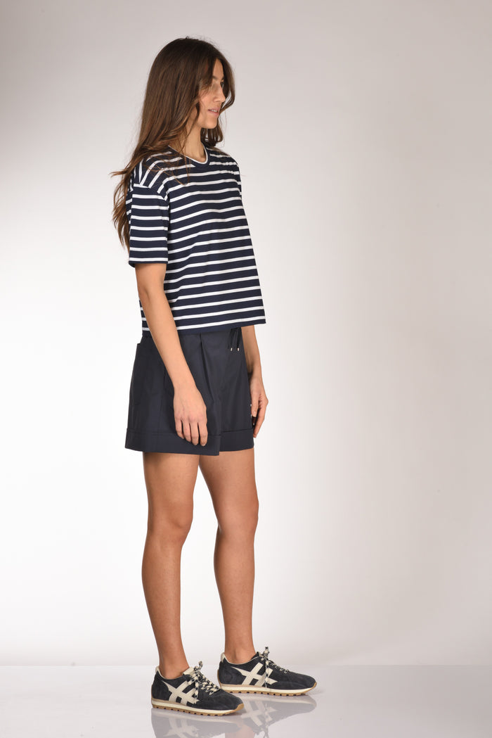 Allude Maglia Rigata Blu/bianco Donna - 4