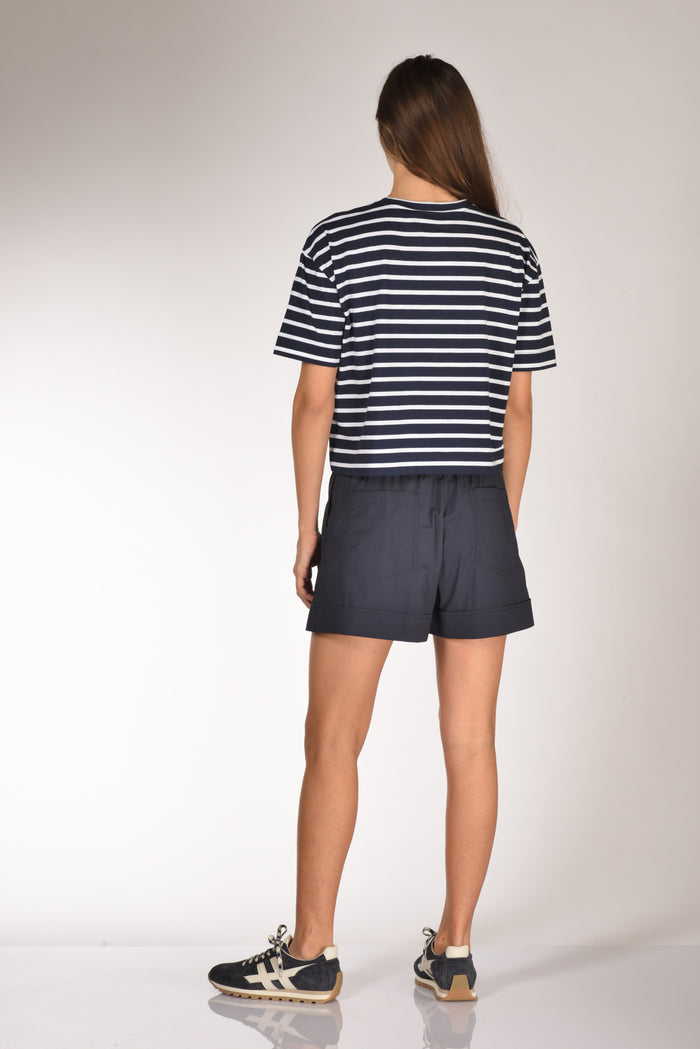 Allude Maglia Rigata Blu/bianco Donna - 5