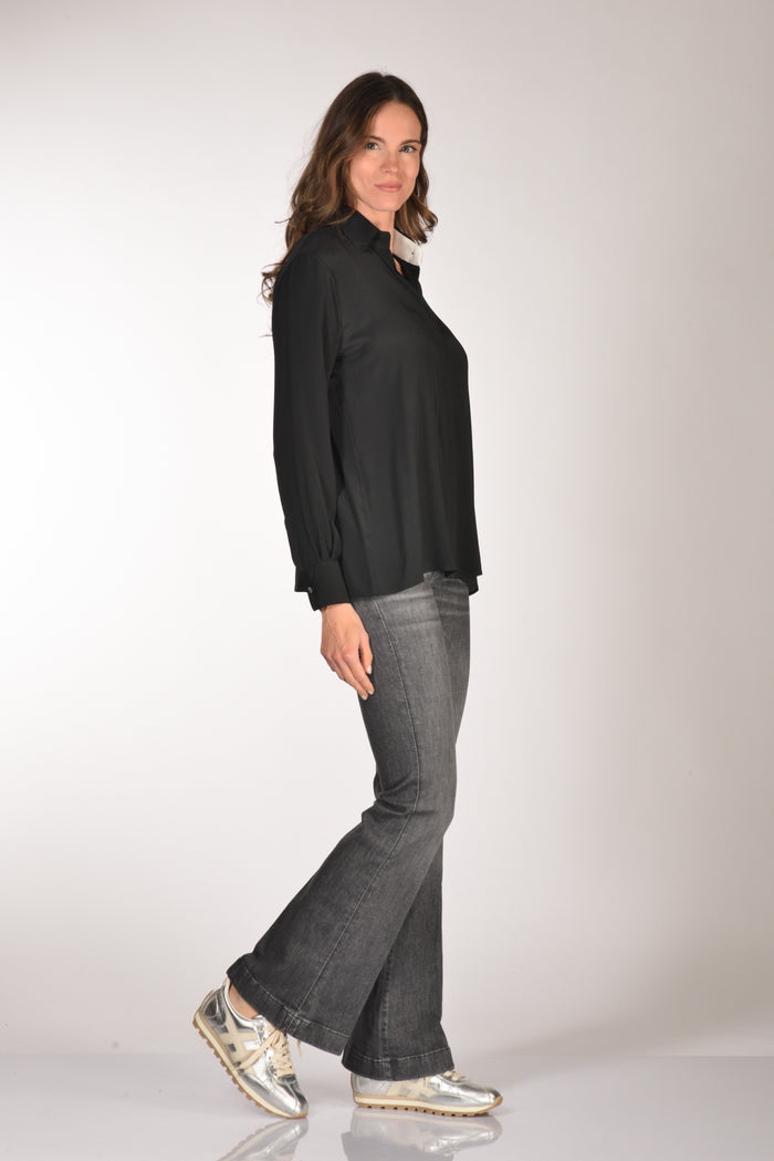 Sarte Pettegole Camicia Nero Donna - 4