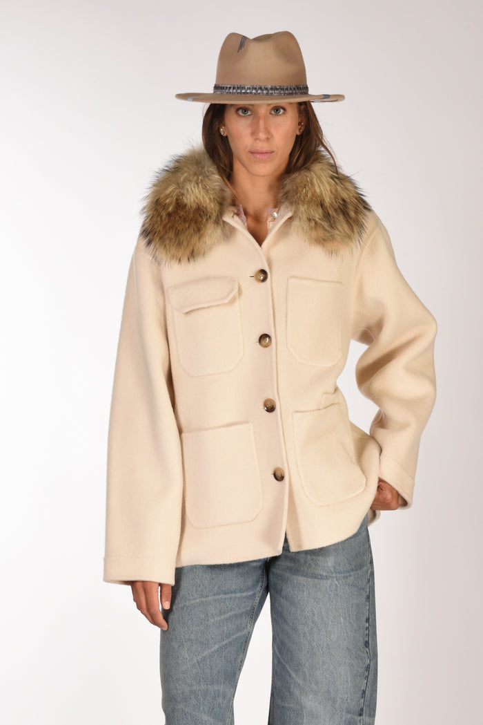 Ava Adore Caban Con Tasche Beige Chiaro Donna - 1