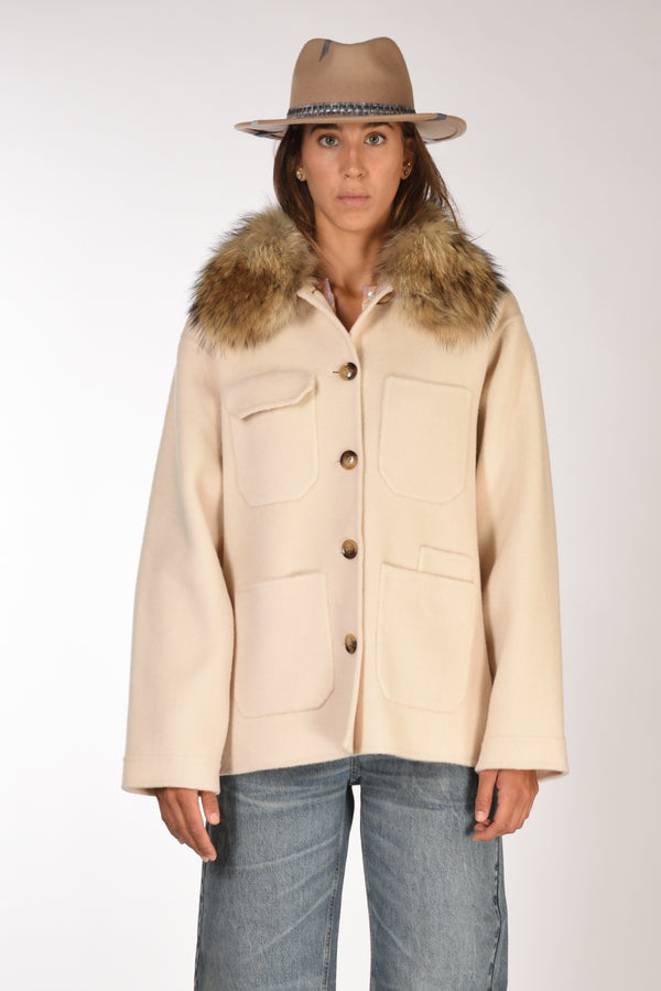 Ava Adore Caban Con Tasche Beige Chiaro Donna-2