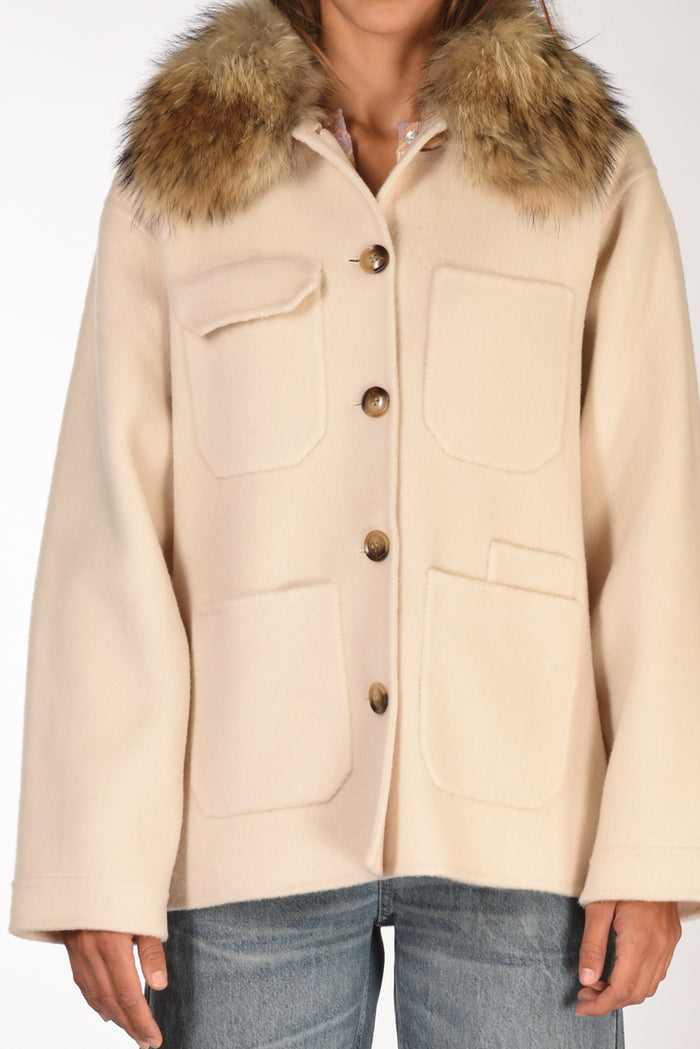 Ava Adore Caban Con Tasche Beige Chiaro Donna - 3