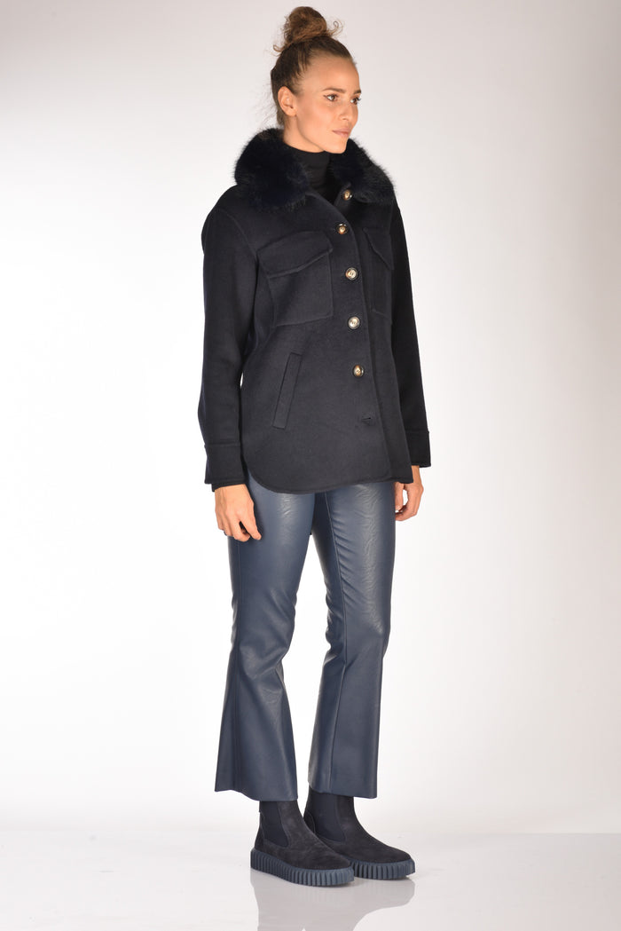 Ava Adore Caban Con Tasche Blu Donna - 4