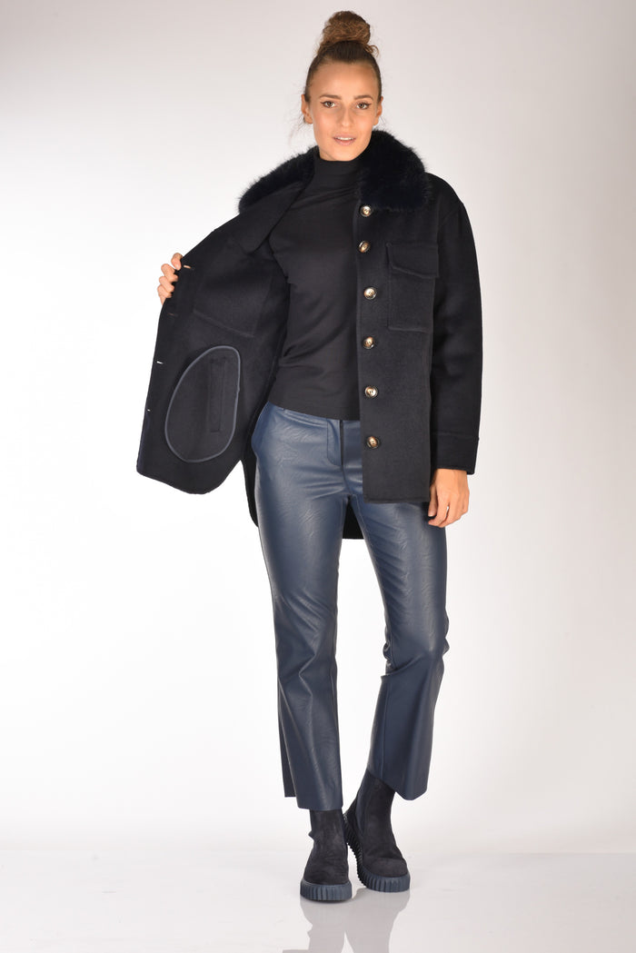 Ava Adore Caban Con Tasche Blu Donna - 6