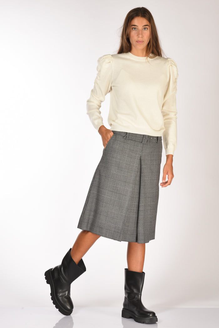 Incotex Slowear Gonna Kate Nero/grigio Chiaro Donna - 1