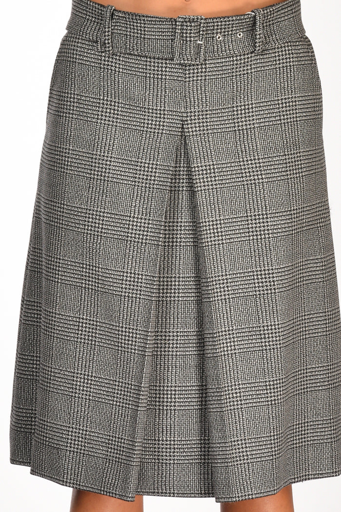 Incotex Slowear Gonna Kate Nero/grigio Chiaro Donna - 4