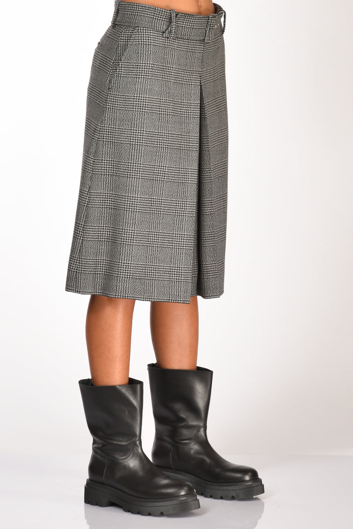Incotex Slowear Gonna Kate Nero/grigio Chiaro Donna - 5